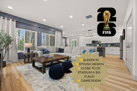 Near Truist Park, SixFlags/ Sleeps 10/ GameRm/ Pet
