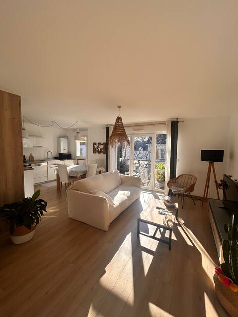 50 m2 apartment with 1 bedroom, 1 double bed