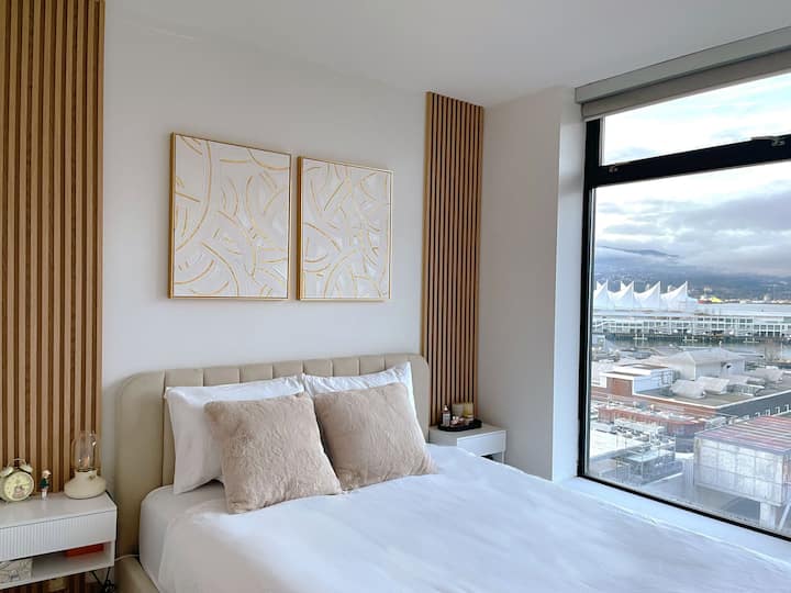 Belle vue sur Canada Place.