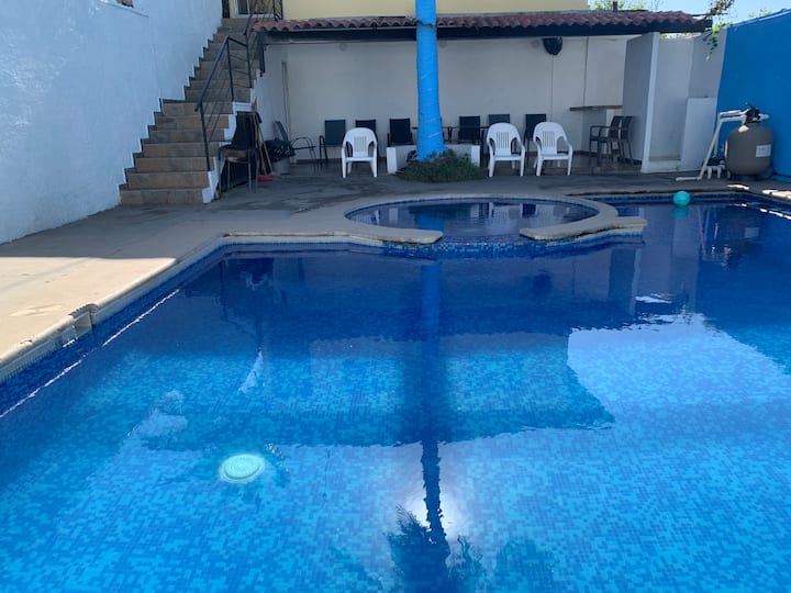 House with a private pool, SanBlas beachfront