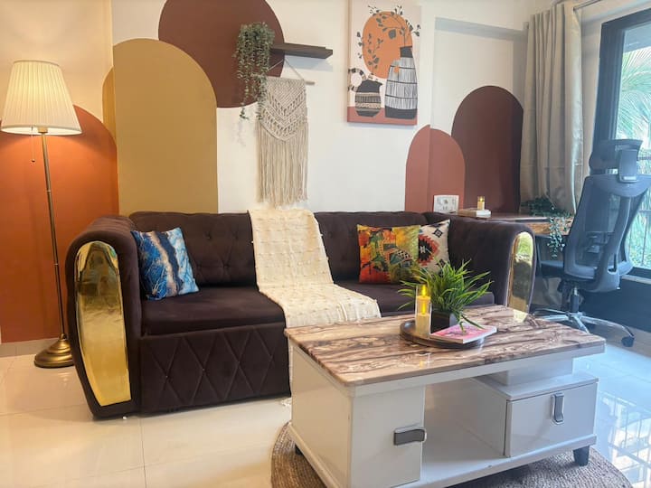 Relaxed 1bhk 10 Min To Sea Cafe/wifi Smart Tv - Mumbai