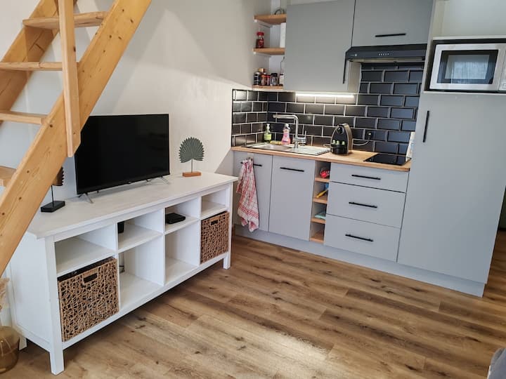 Duplex Cosy, Terrasse, Parking-proche Centre Gare - La Rochelle