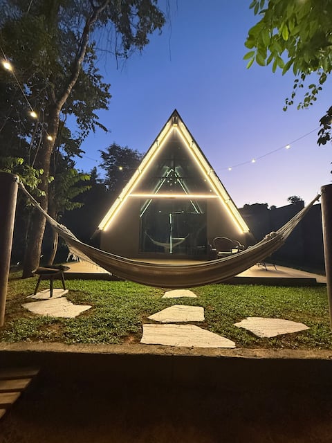 A cabin with comfort in the midst of nature