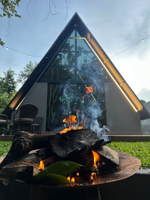 A cabin with comfort in the midst of nature