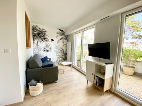 Annonce Airbnb populaire: Bright apartment with terrace, close to the sea. à Le Touquet Paris Plage