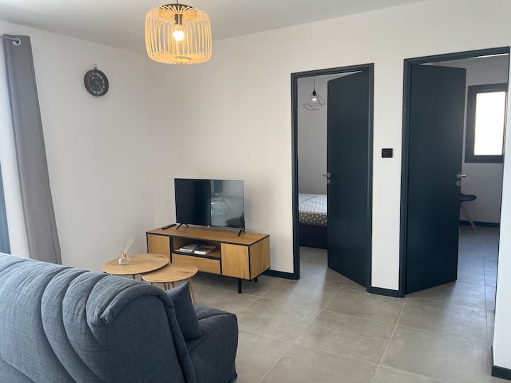 Bas De Villa Tout Confort Climatisé Vue Mer - Korsika