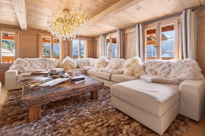 Luxury Spa Chalet Butler & Views Near Gstaad - Leysin