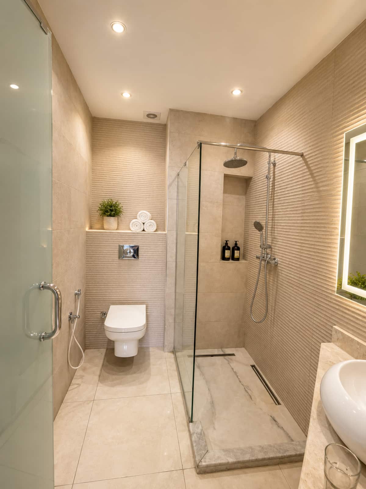 Appartement 3 chambres — haut de gamme, vue piscine — Salle de bain