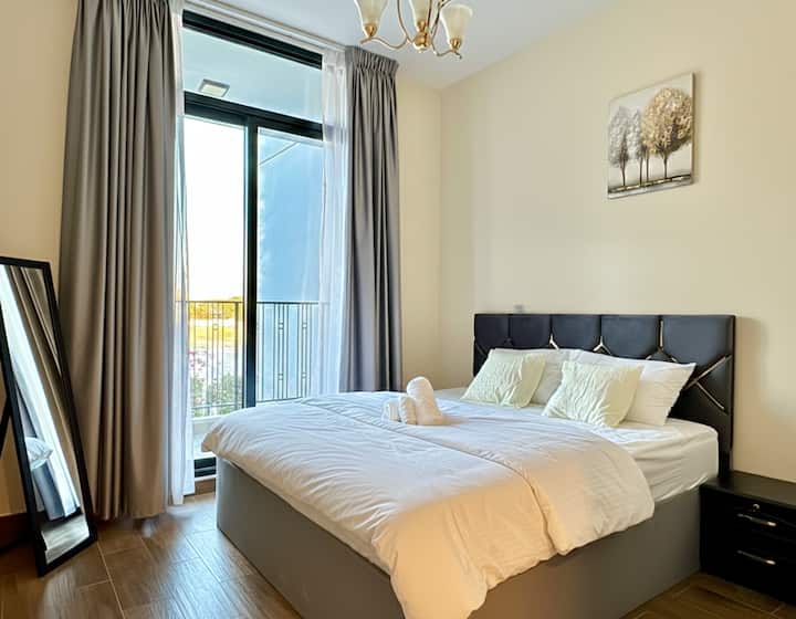 Second bedroom fitted with Blackout Curtains and a King Size Pocket Spring Mattress