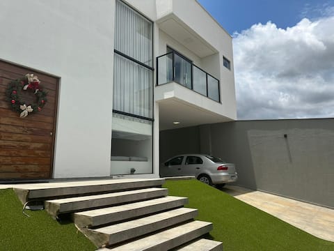 House with pool for relaxation.