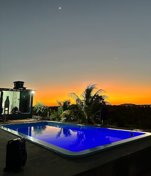 Chácara Nossa Senhora Aparecida - house with pool