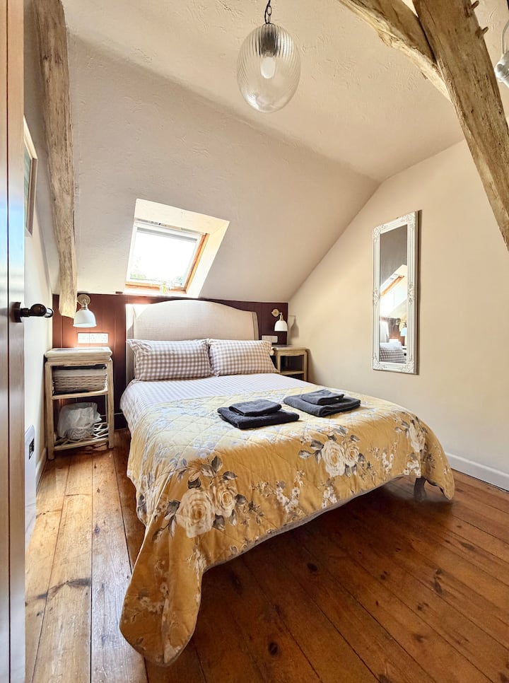 Double bedroom with blackout blinds