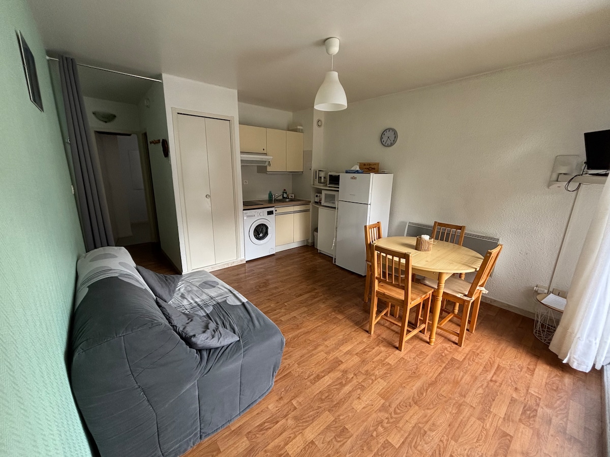 Top Airbnb: Bright 2-room apartment facing the thermal baths à Saint Lary Soulan