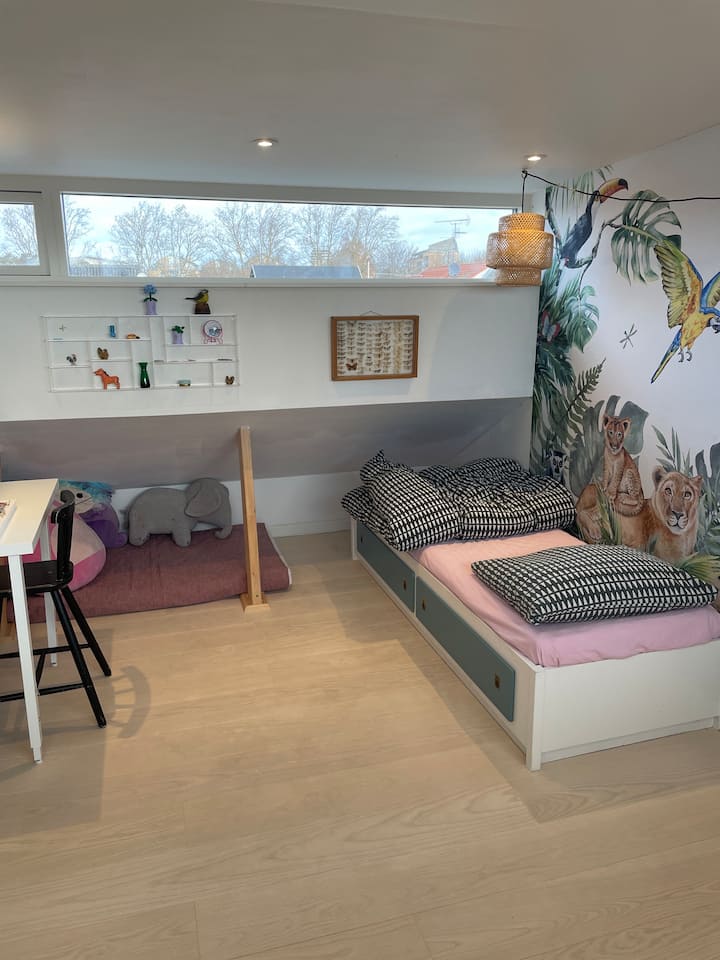 Soba se nalazi na 1. katu kuće. Uključuje jedan krevet za jednu osobu. Napomena: pristup strmim stepenicama