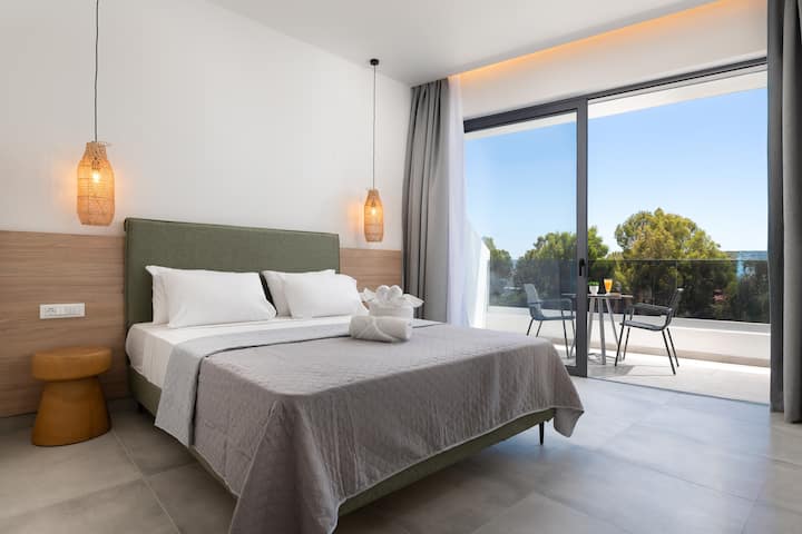 Aquarius Hotel-triple With Side Sea View - Faliraki