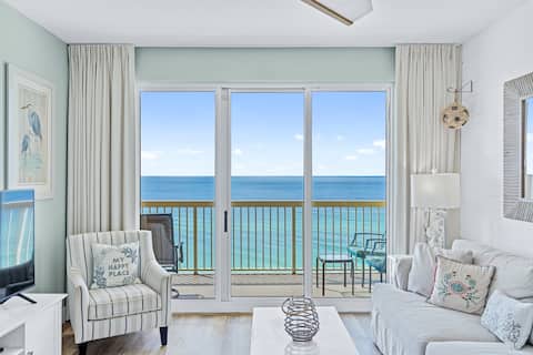 Calypso 1204E Gulf-Front, Beach Svc, Pier Park!