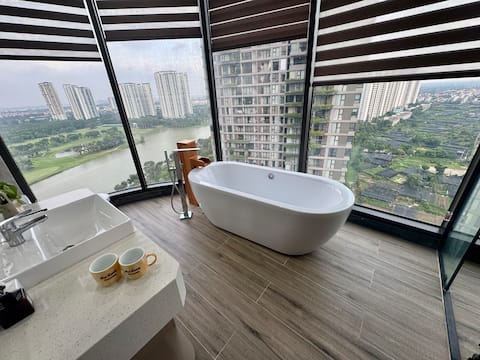 Sauna&mineral water private room/3Br/Lake view/L1