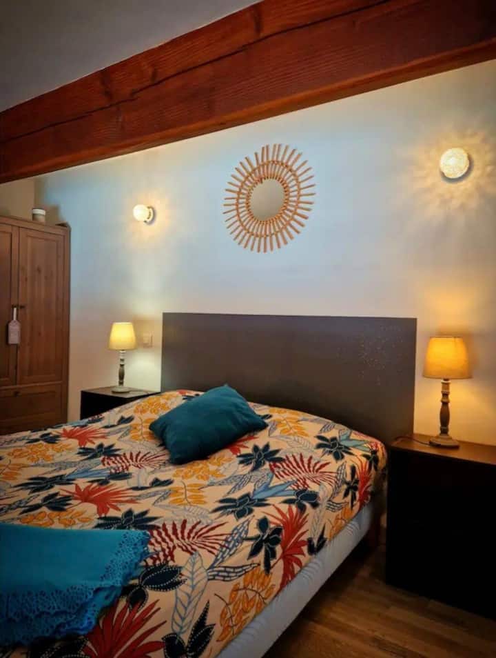 ห้องนอน 2 เตียงคู่บนชั้นลอย 