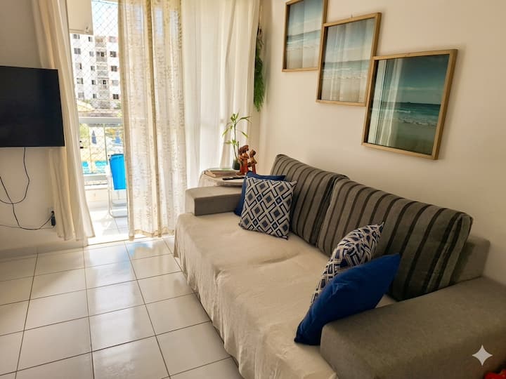 Piscina • Praia • Shopping • Aeroporto | 3 Quartos - Aracaju
