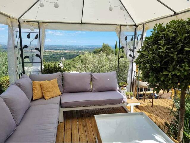 Entire home with 1 bedrooms in Argeles Sur Mer - Appartement avec superbe vue