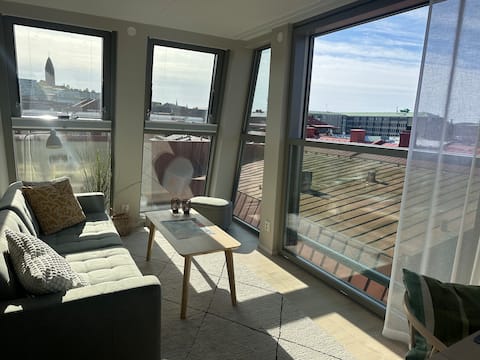 Top performing Airbnb: New top floor apartment in city center in Centrum