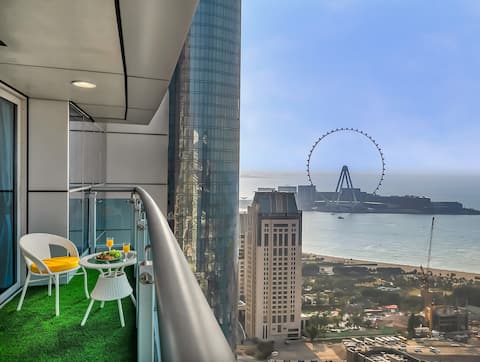 Top performing Airbnb: Dubai Eye & Sea View # Marina+JBR # SKY High 2BHK in Dubai Marina