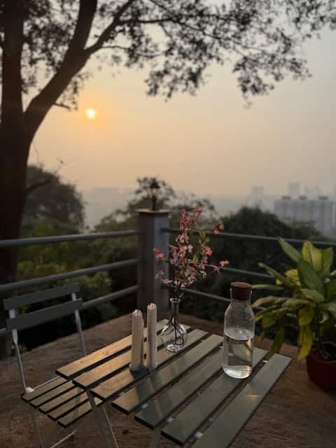 2 Bhk Valley-View Garden Apt W/h Projector & BBQ