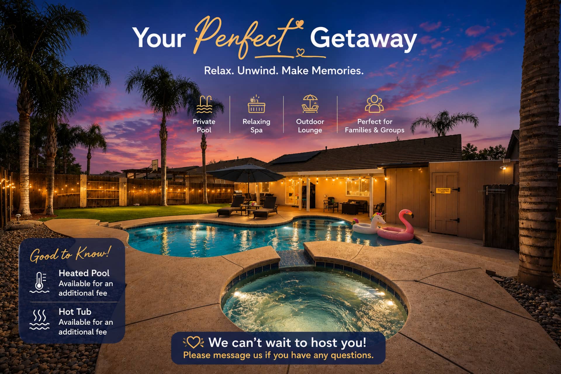 Modern Oasis 5BD/2BA With Pool & HotTub.