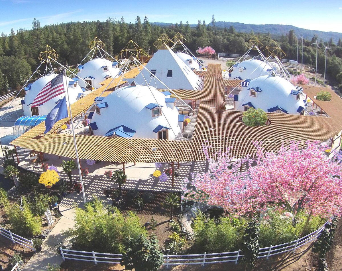 The Shambhala Life Extending Wellness Center is part of Buddha Maitreya the Christ's Shambhala Vajradhara Maitreya Sangha Monastery in Lake County, Northern California. at Panorami
