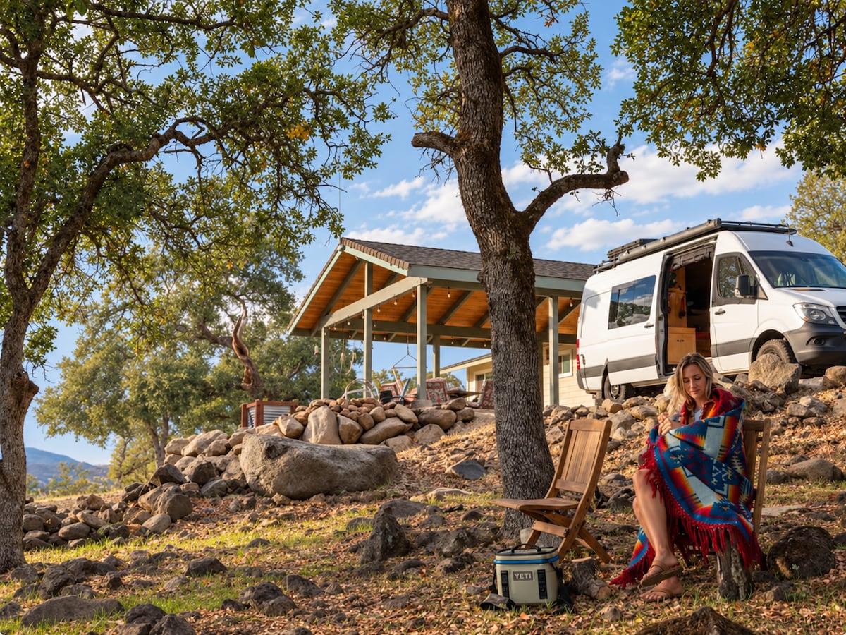 Backyard 1 image 7 at Panoramic View Campsite – bring your own tent or small camper in Hidden Valley Lake