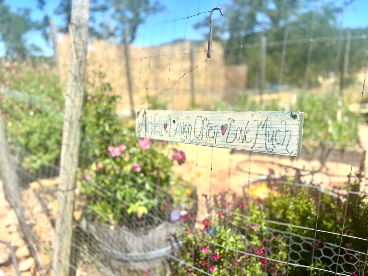 Live well, laugh often, love much. at Panoramic View Campsite – bring your own tent or small camper in Hidden Valley Lake