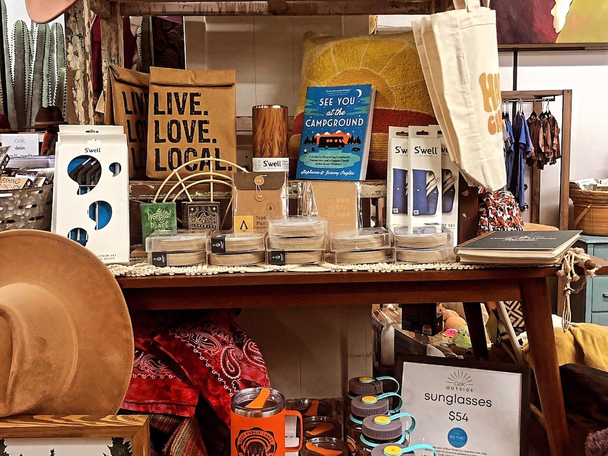 The local shops are filled with local artists, local books and local foods. at Panoramic View Campsite – bring your own tent or small camper in Hidden Valley Lake