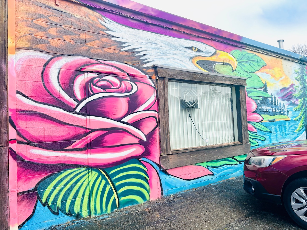 Murals, Lower Lake. at Panoramic View Campsite – bring your own tent or small camper in Hidden Valley Lake