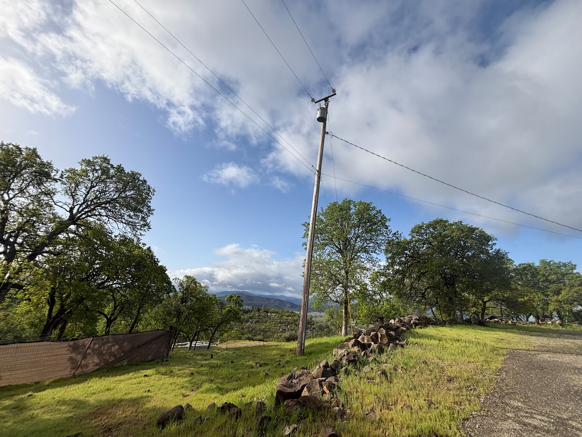 The campsite facing North. at Panoramic View Campsite – bring your own tent or small camper in Hidden Valley Lake