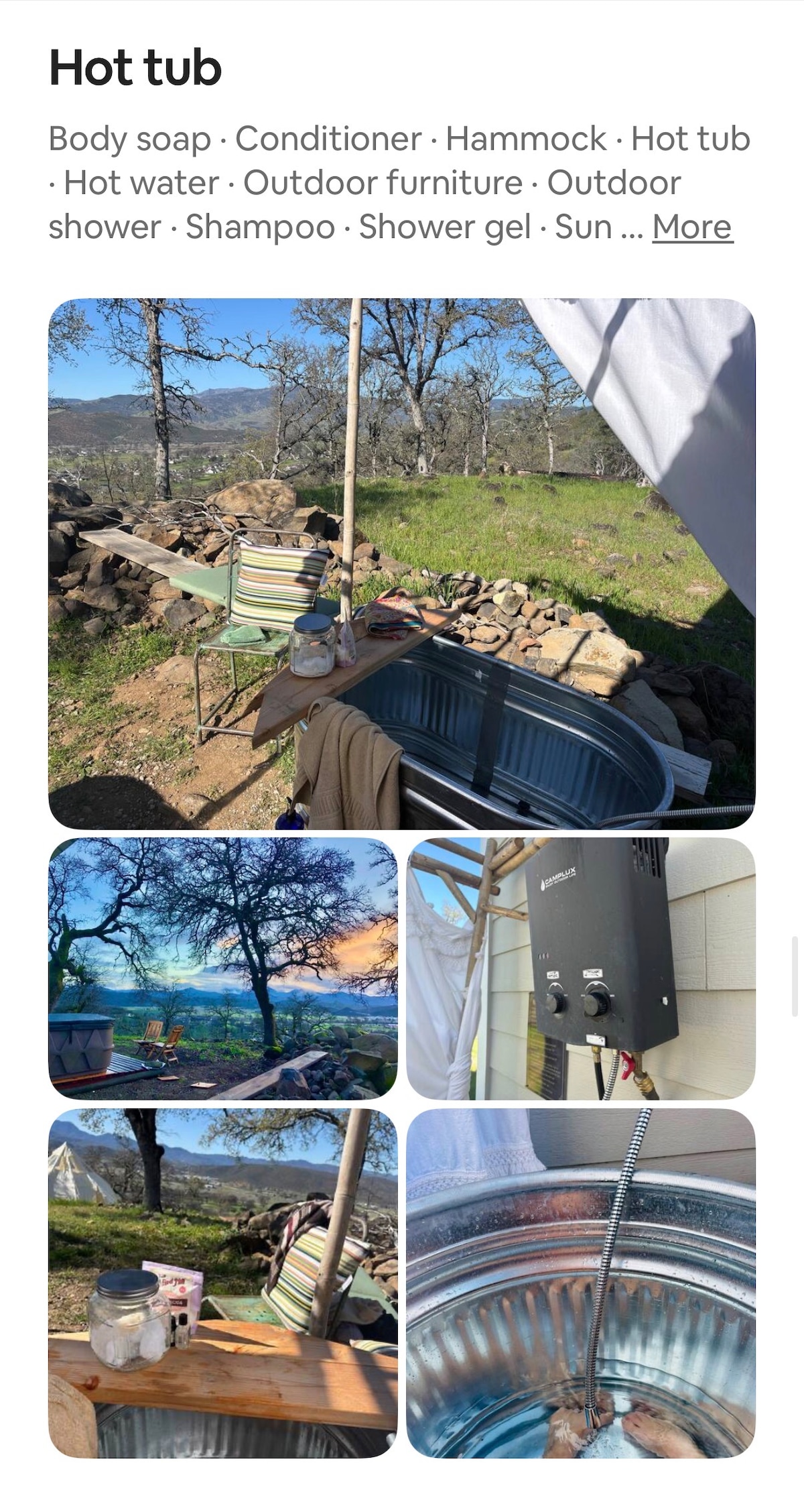 Half bathroom image 4 at Panoramic View Campsite – bring your own tent or small camper in Hidden Valley Lake