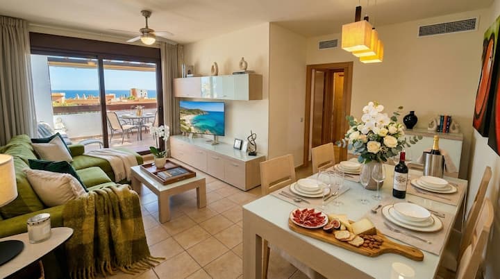 Penthouse La Cala Centre:terrasse Motorisée·vues - La Cala de Mijas