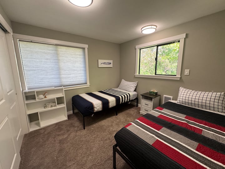 The twin room, or "whale room" is a versatile bedroom great for the kids or other guests