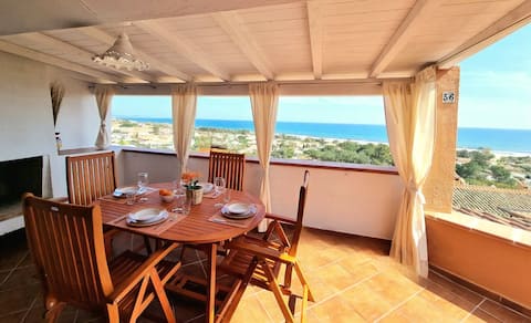 300 meters from the beach, Sea view, Parking, WiFi
