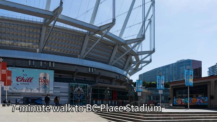 7 Min Walk To 2026 Fifa Stadium | Sleeps 6| Ac +Dt - Vancouver
