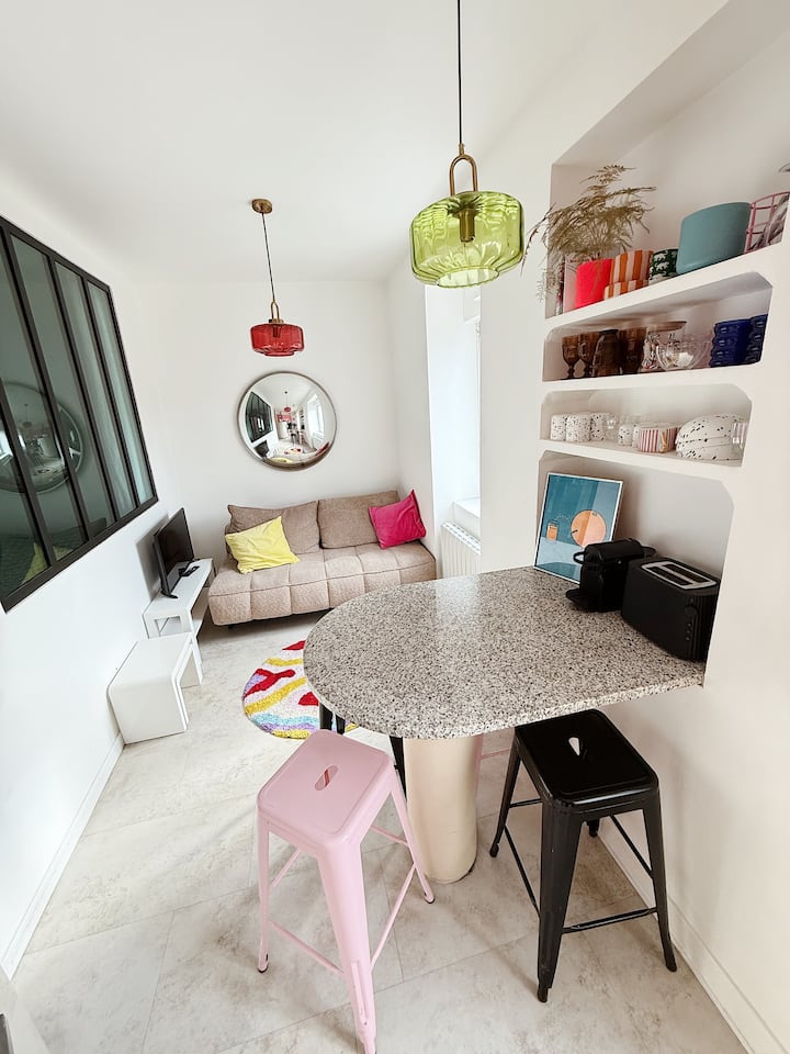 Centre Ville : Appart Pop, 2 Chambres - La Chapelle-sur-Erdre
