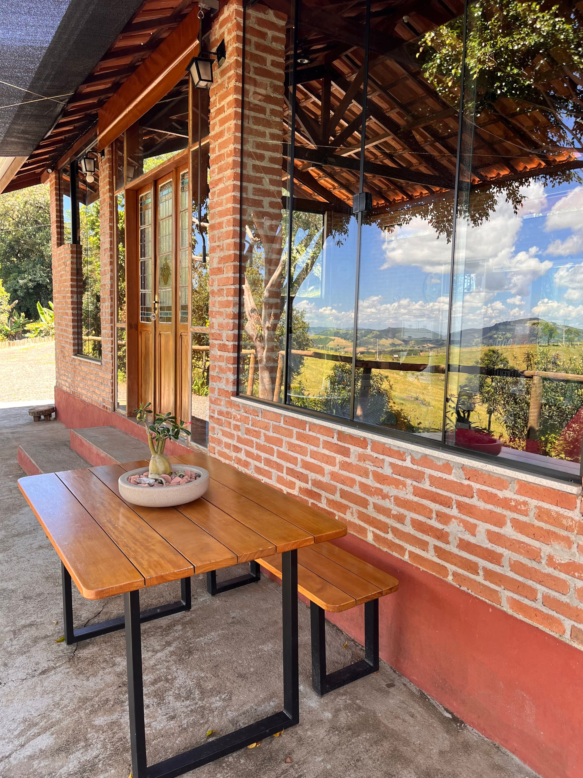 Cabana da Terrinha com vista para as montanhas