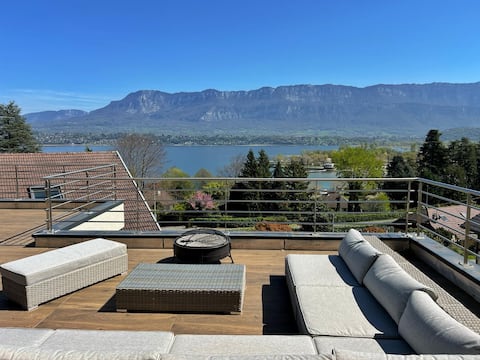 Lake and mountain view apartment