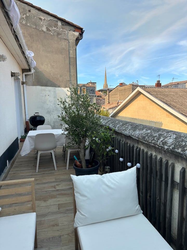 T2 Avec Terrasse Proche Gare - Bordeaux