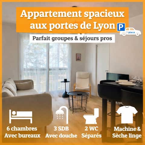 St Fons – Near Lyon, 6 bedrooms, renovated