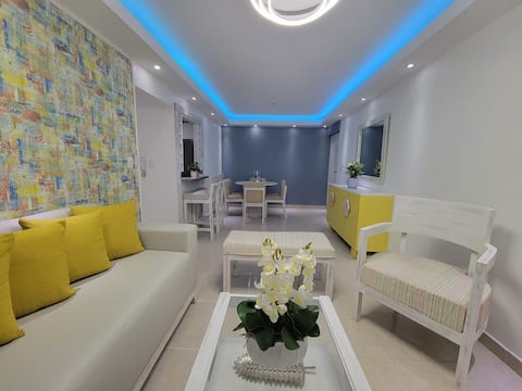 Modern/patio with BBQ