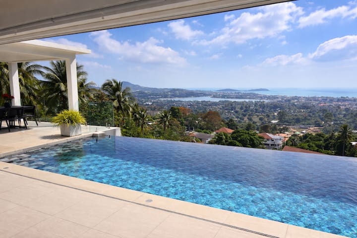 Peppermint - Sea View - Infinity Pool - 3bdr - Koh Samui