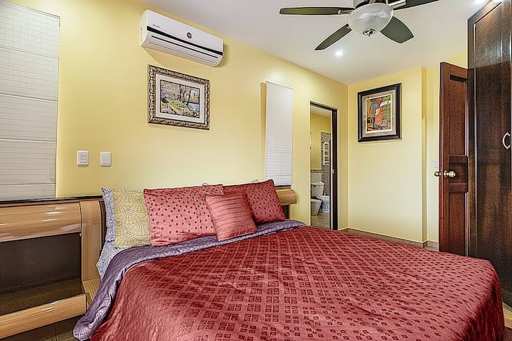 Master bedroom on the second floor.