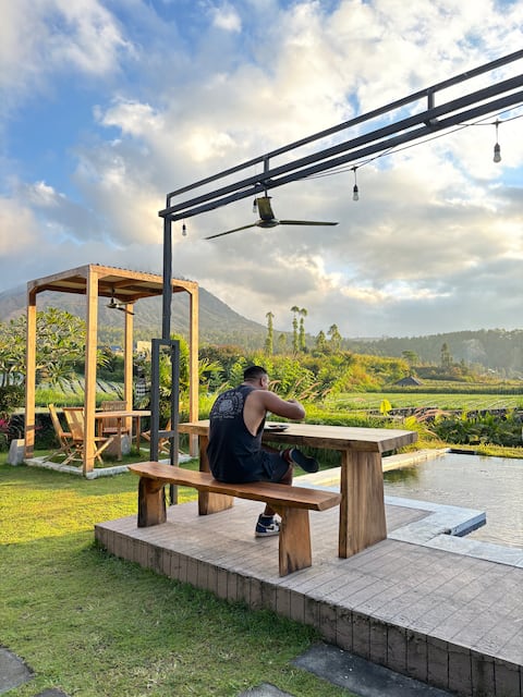 Delux cabin with montain view