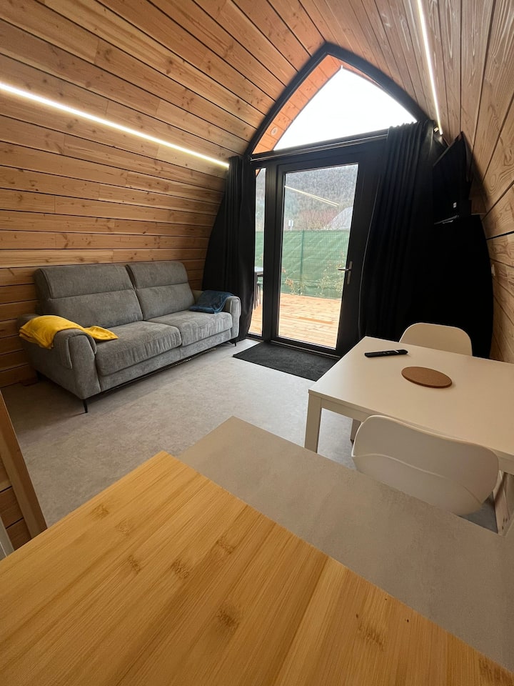 Tiny House La Pigne Tout Confort & Suite Parentale - Banassac
