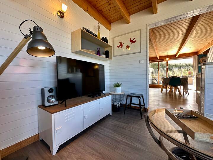 Maison En Bois Avec Vue Mer à 100 M De La Plage - Plouguerneau